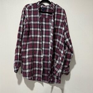Plaid Button-Up Shirt